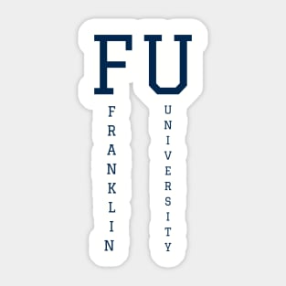 FU, Franklin University Sticker